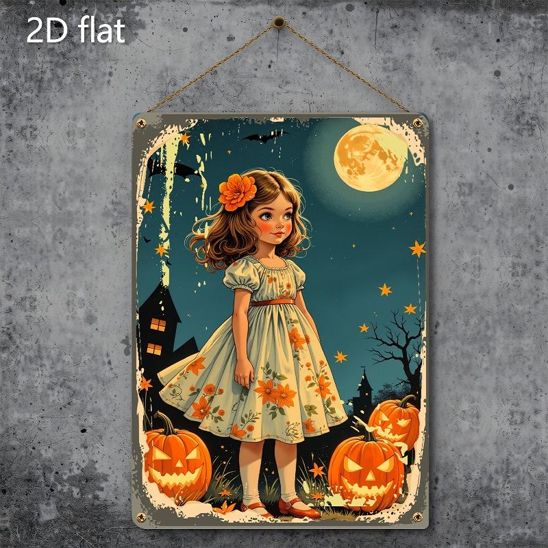 Halloween Metal Tin Sign Wall Decor 20x30cm