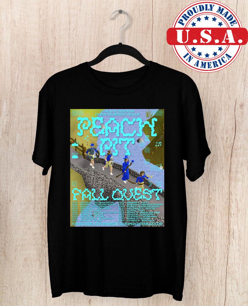

Peach Pit Band Fall Quest Tour USA Cotton T Shirt Unisex T-Shirt XXXXL