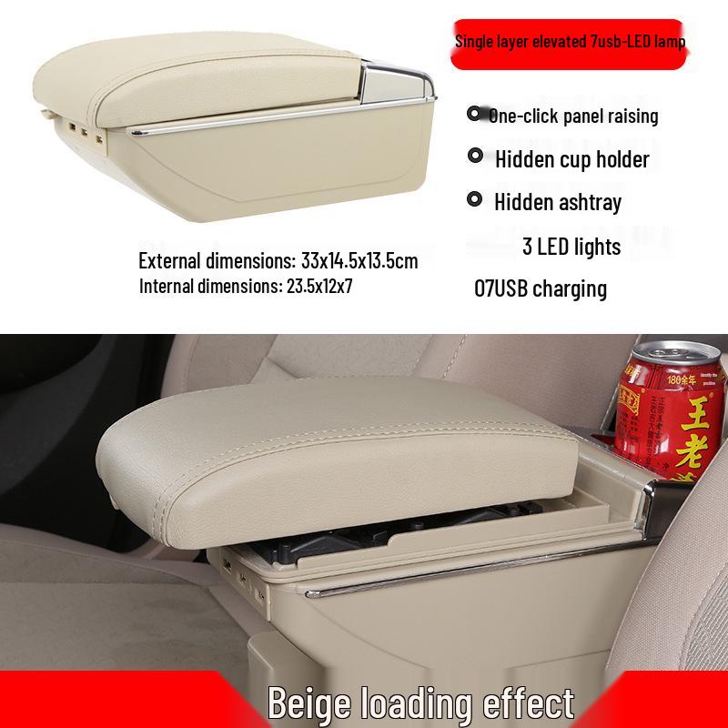 Universal Car Central Armrest Storage Box