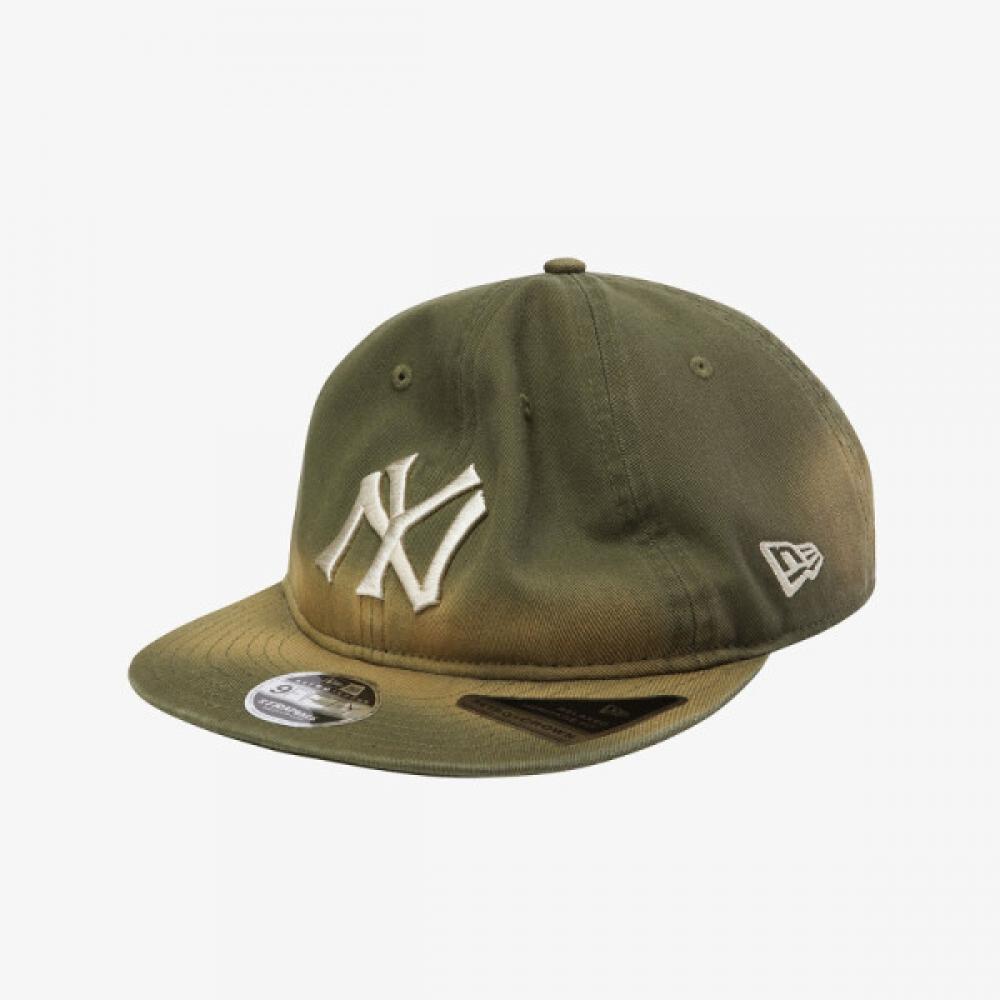 New Era New York Yankees Waschbar Retro Krone Strapback Oliv Ml