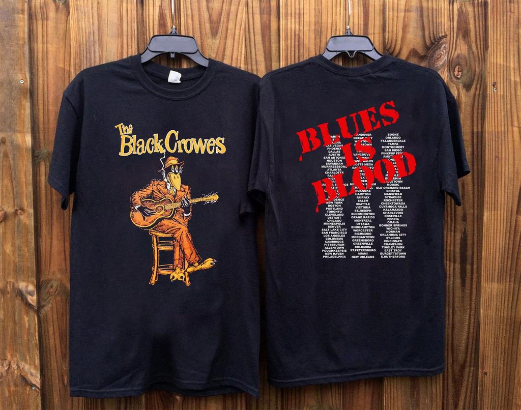 The Black Crowes Blues Is Blood Cotton Black Unisex T-shirt S5XL VN1670