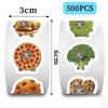 500pcs Cartoon Cute Animals Cats And Food Reward Stickers Kids Motivational Stickers