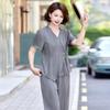 Hongdou Women's Elegant Summer Two-Piece Set