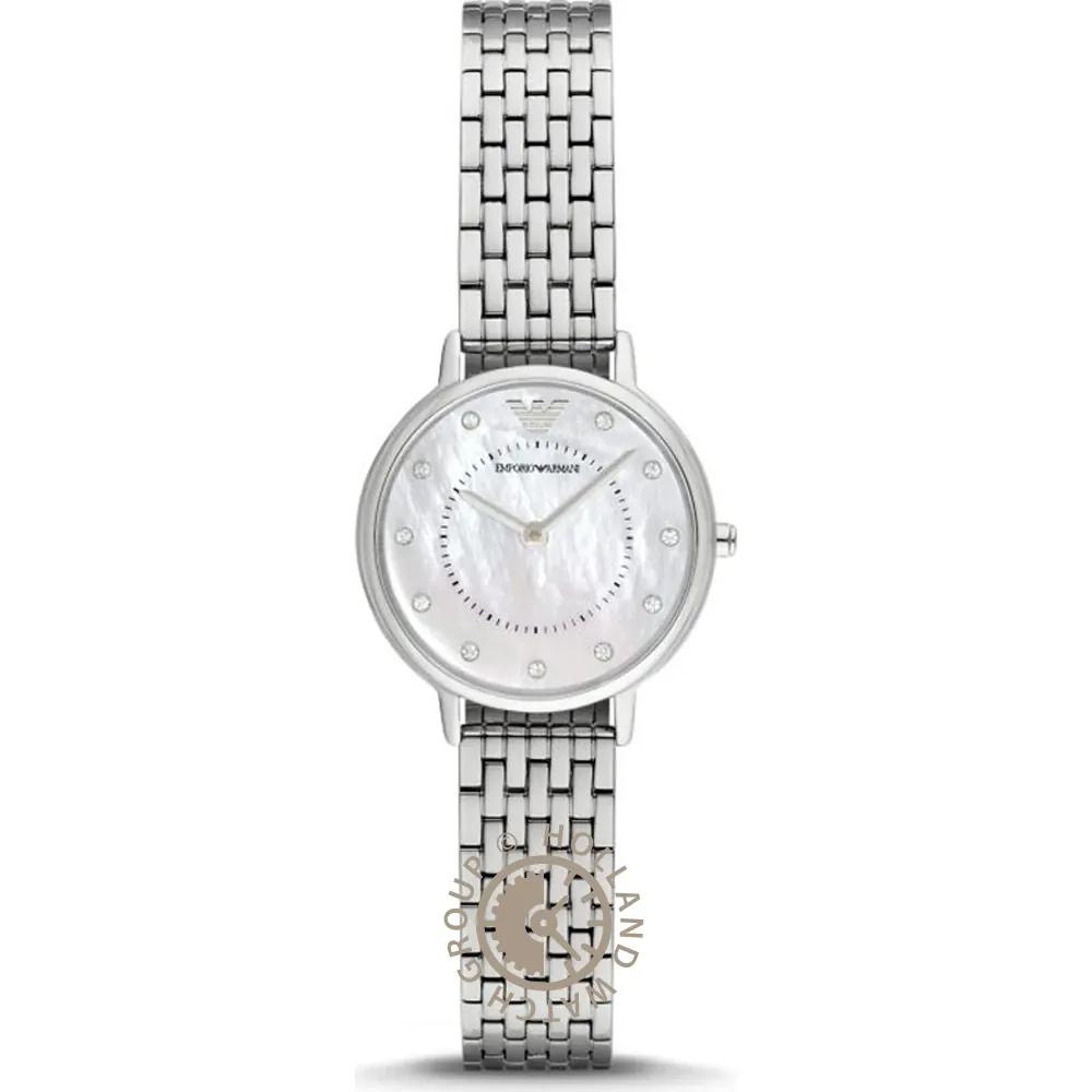 

Emporio Armani Mother of pearl Dial Silver Metal Ladies Quartz Watch AR2511 мать жемчужного