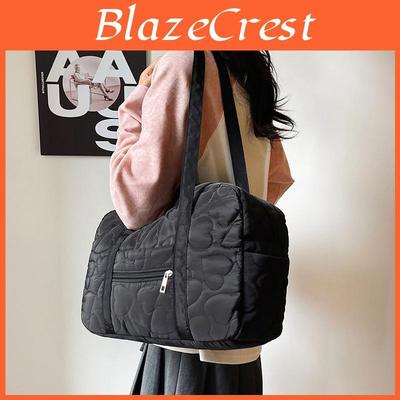 Street Style Nylon Bag For Women Large Capacity Crossbody Travel Purse With Zipper