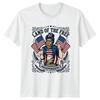 Land Of The Free Independence Herren T Shirt Day Patriotisch 4 Juli Vintage Casual Breathable Slightly