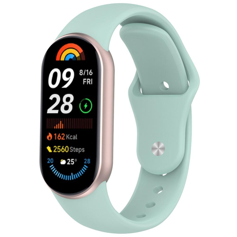 Replacement Silicone Strap for Xiaomi Band 10 9 8 with Solid Color Reverse Buckle Durable Comfortable Fitness Tracker Accessory