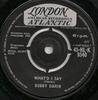 7inch Record BOBBY DARIN  Whatd I Say 45HLK9540 LONDON 1962 UK Rock Used
