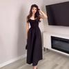 2025 Japanese & Korean Style Retro Slimming Midi Skirt: Women's Casual Solid Color Long Dress