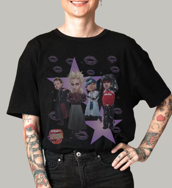 5sos Music Vintage T-Shirt, Michael Clifford Shirt, 5 Seconds Of Summer Fan
