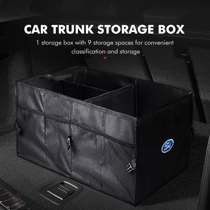 Car Trunk Organizer Box Large Capacity Multiuse Tools Storage For Ford Focus Mk2 Mk3 Mk4 Fiesta Ranger Mondeo S-MAX Kuga