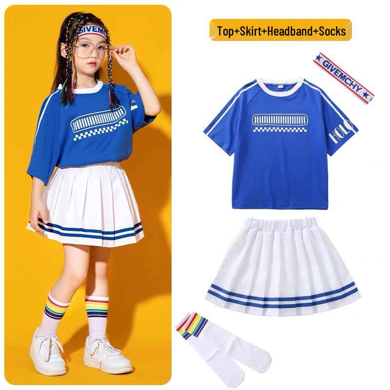 Детский костюм для хип-хопа и уличных танцев для выступлений по чирлидингу и джазу 130 cm