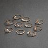 Fashion Women's 10 Piece Ring Set - Ladies Ring  Metal Ring Glossy Ring  Metal Ring Holiday Gift