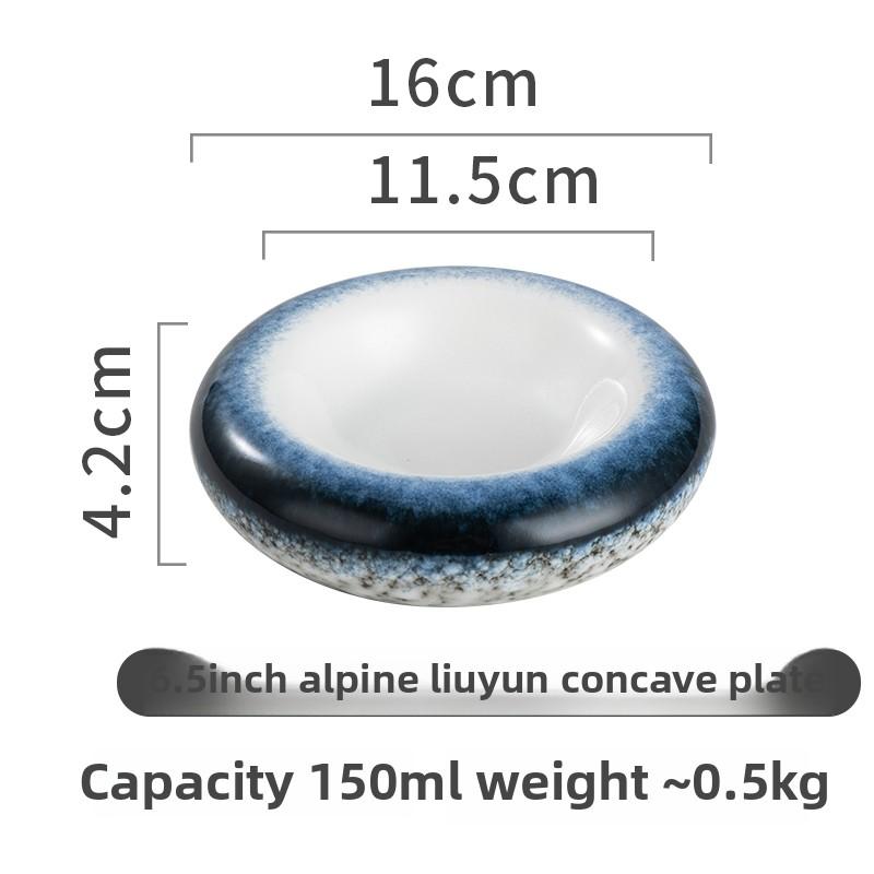 Molecular Gastronomy Tableware Appetizer Plate Sashimi Plate Creative Restaurant Circular Insulation Ceramic Dessert Plates