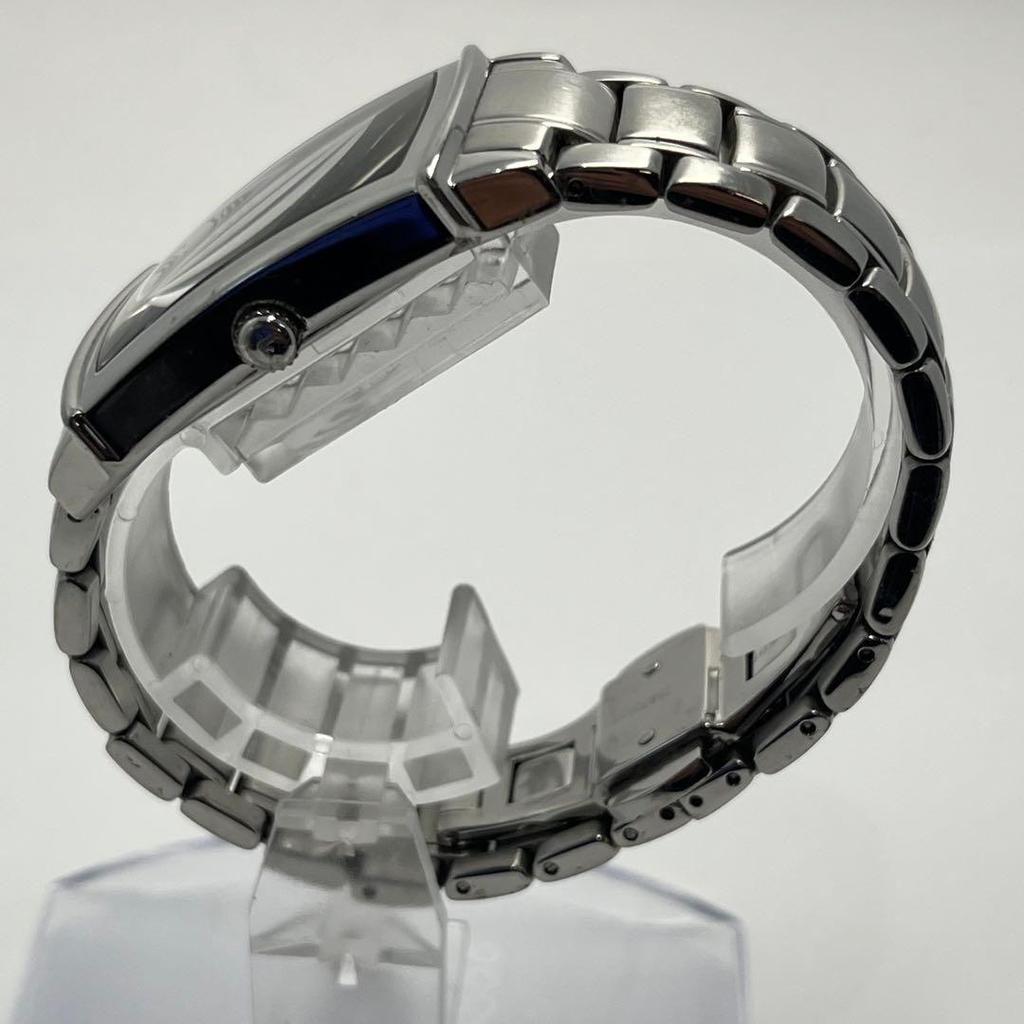 Used Beautiful Condition, Emporio ARMani AR-0243, Silver, Tank-shaped, Men's, New Battery