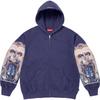 Michael Jackson Dangerous Zip Up Hooded Sweatshirt Washed Navy