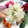 Korean Artificial Flowers Hair Claw Clip Strong Hold Realistic Nonslip Claw Clap Fairy Shark Clips Vacation Photoshoot