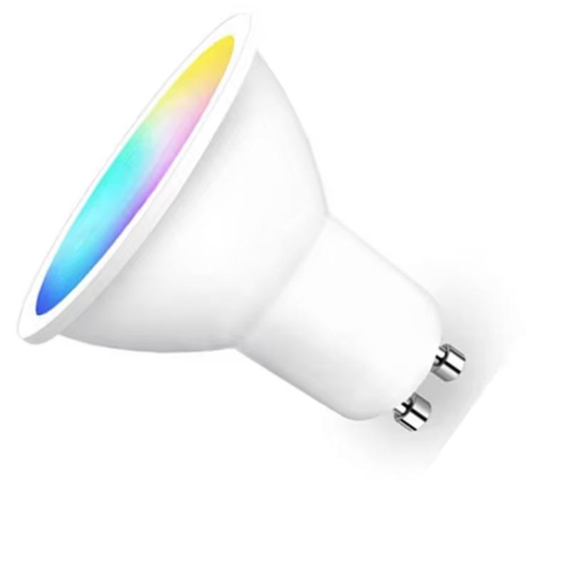 GU10 Smart Bulb, RGBCW Color Changing Alexa LED Light Bulbs 5W - WiFi Track Light Bulbs Dimmable Music Sync 2.4G WiFi for Kitchen, Bedroom