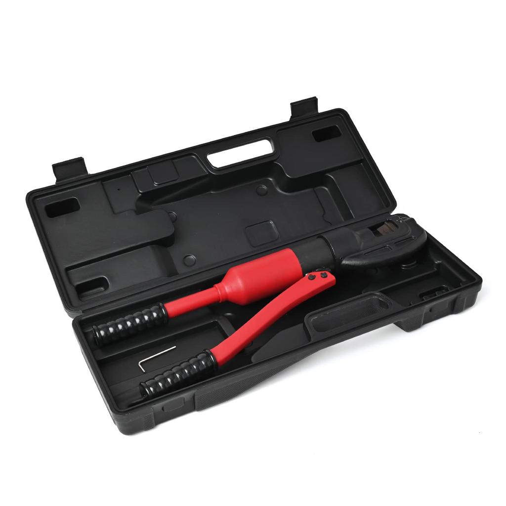 Rikopin Ręczna Hydrauliczna Giętarka do Prętów 8t Cięcie 4mm do 16mm Cięcie Hydrauliczna Rura Stalowa Bez Zasilania Ręczne Cięcie Prętów DIY Narzędzie Ręczne Głowica Tnąca,