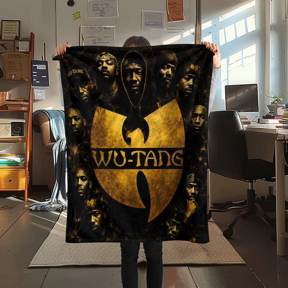 Wu‑Tang Clan Flannel Blanket, High quality Comfortable for All Seasons, Home Decor, Warmth and Comfort