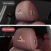 2pcs/Set Car Interior Seat Headrest Cover Protection Pad For Porsche 911 718 Taycan Panamera Cayenne Macan Boxster 918 Accessory