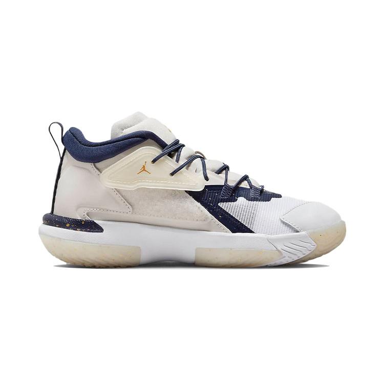 New Jordan Zion 1 Zion 1 Low-Top Performance Basketball Shoes White Blue Children Aged 3-7 Years Old DC2024-241