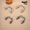 AOEDEJ 2 Stück/Los 16G Spike Edelstahl Lippenpiercing Lippenpiercing für Damen Herren Halloween Lippenpiercing Kegel 2 Farben Smiley Piercings Reißzahn 19/22MM