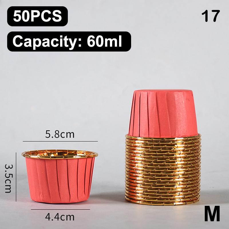 50Pcs Muffin Cupcake Paper Cup Oilproof Cupcake Liner Baking Cup Tray Case Caissettes Cupcake Wrapper Paper Wedding Party