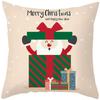 Merry Christmas Cushion Cover Santa Claus Elk Pillow Cover Living Room Sofa Home Room Decorations