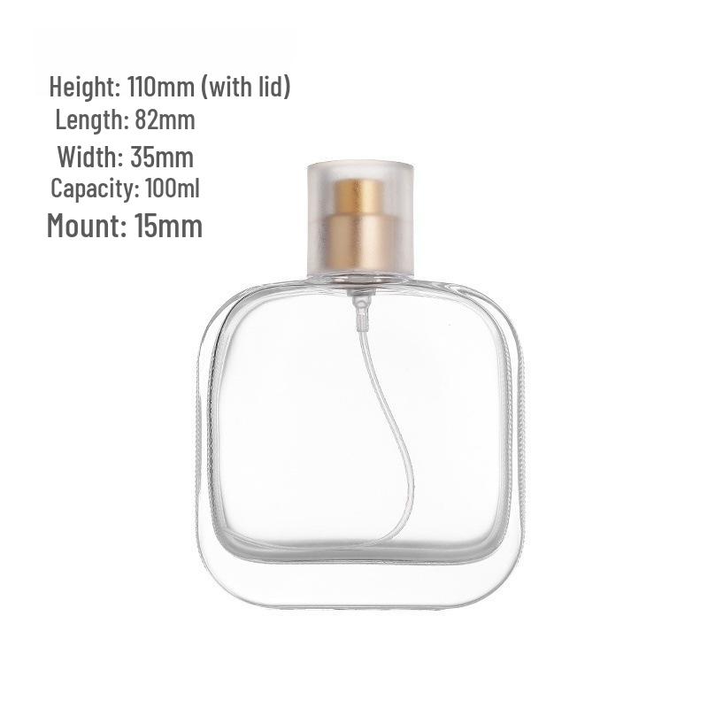 Fine Mist Transparent Glass Perfume Decanting Bottle