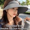 Sun Protection Foldable Shawl Hat Breathable Outdoor Bucket Hat Women's Sun Hat  Sun Protection