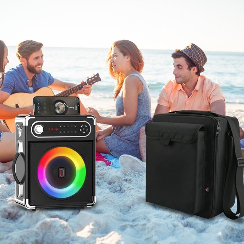 Protective Dust Case for JYX Karaoke Machine Holder Dust Case with Shoulder Straps Accessories Pocket Case