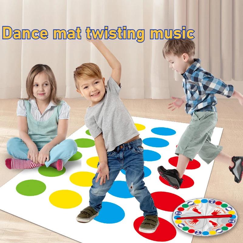 Twist Game Playful Kids Family Body Twisting Move Mat Board Game Party Fun Board Games Party Family Indoor Outdoor Fun Board Games