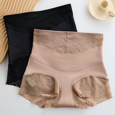 Pantalon Gainant Taille Haute Contrôle du Ventre Amincissement Abdominal Façonnage du Corps Essentiel Style Minceur Sculptant le Corps Rehausseur de Fesses Sous-vêtement pour l'Été