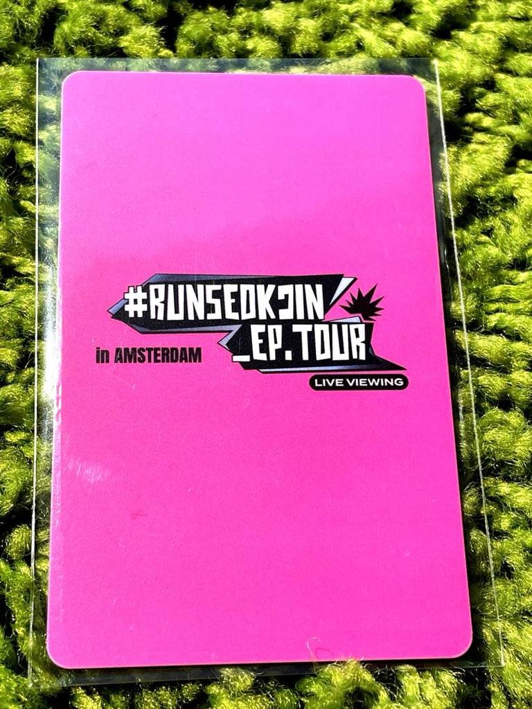 [USED] BTS Jin Korean Trading Card Live Viewing Amsterdam Bonus