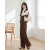 IEF Autumn Elegant Three-Piece Vest and Straight-Leg Pants Set