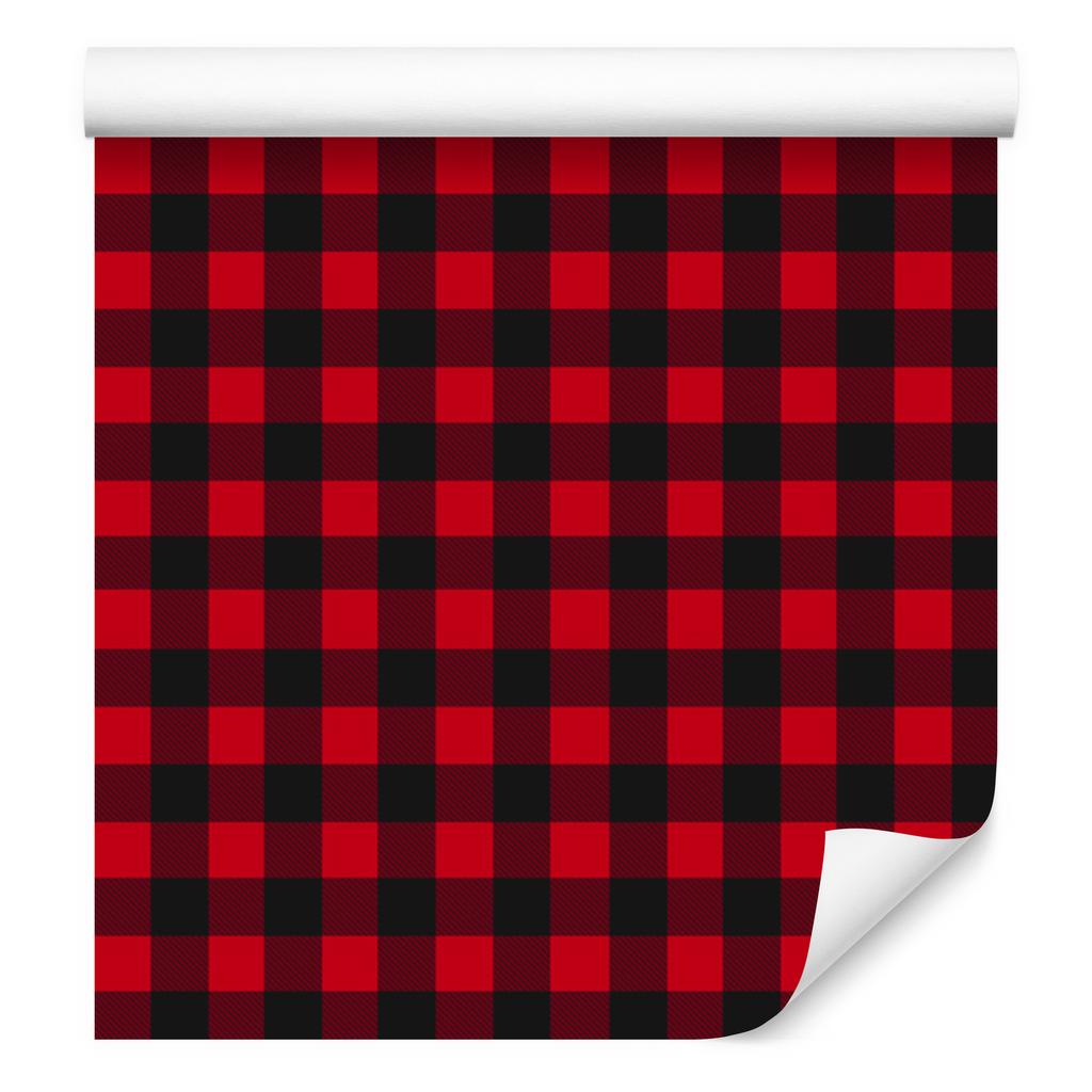 Red Checkered Wallpaper Burgundy and Red for Living Room and Bedroom 50x1000
