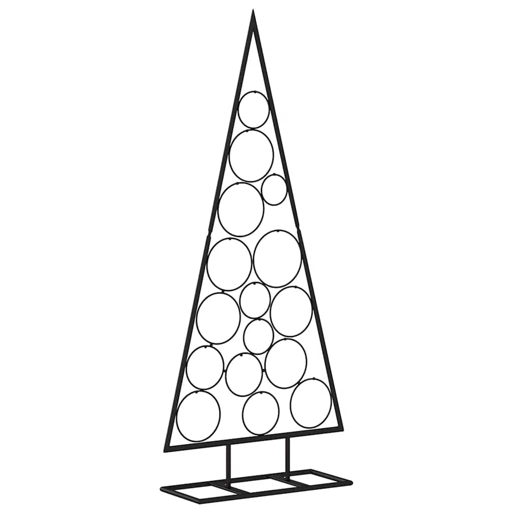 Metal Christmas Tree for Decorations Black 125 cm