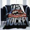 Jack Hughes USA Gold Medal Hockey Blanket Flannel Textile Decor  Multi-function Warm Throw Blanket for Bedding Car Bedspread