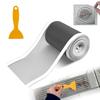 8pcs(4set) Shower Drain Screen with Cleaning Shovel Self-Adhesive Stickers Showers Drain Hair Catcher Mesh Stickers for Bathroom