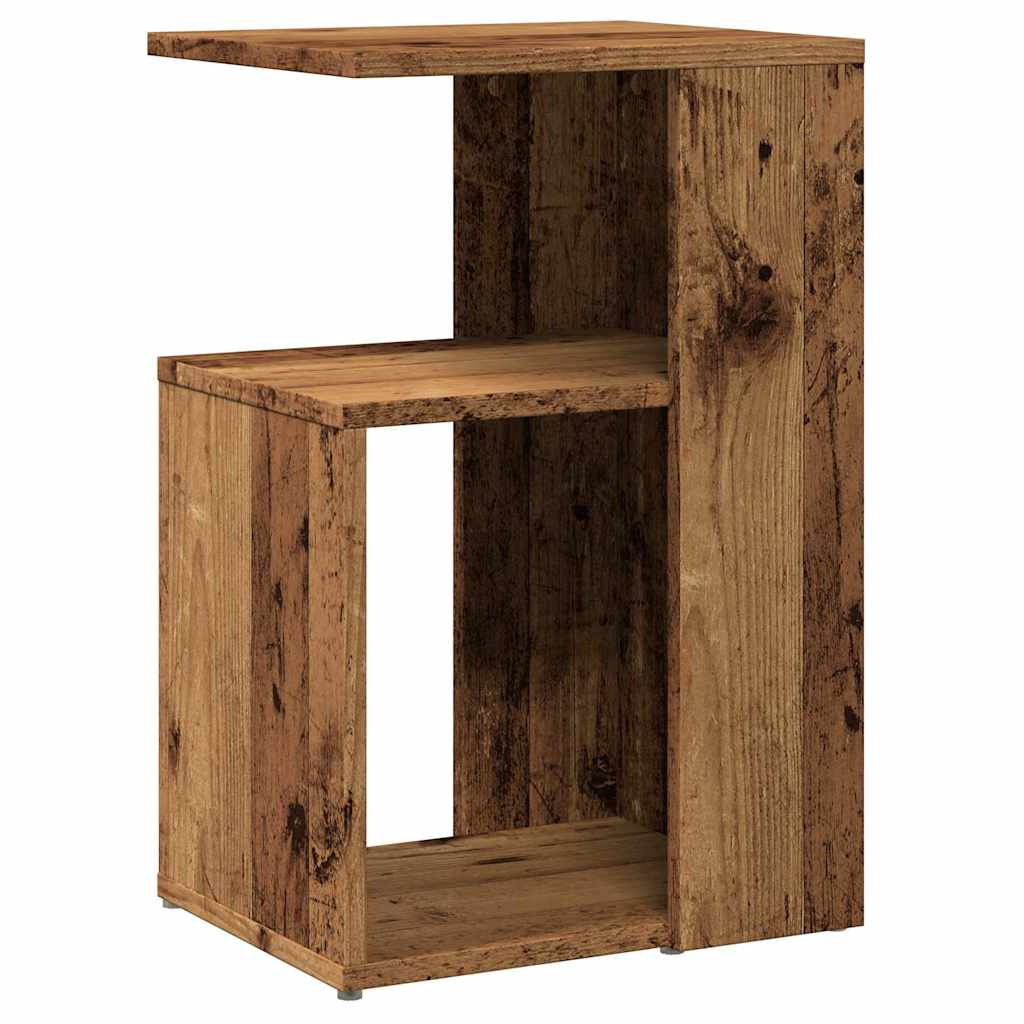 Side Table Reclaimed Wood Effect 36x30x56 cm Engineered Wood