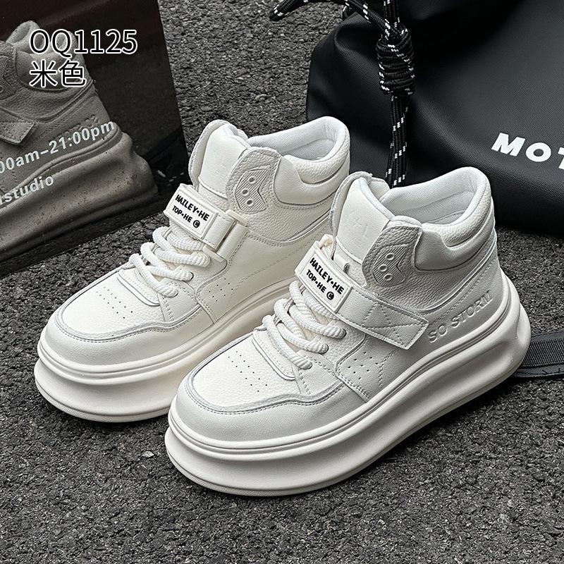 

High-top dad shoes autumn and winter new European Velcro heightened platform casual shoes 34