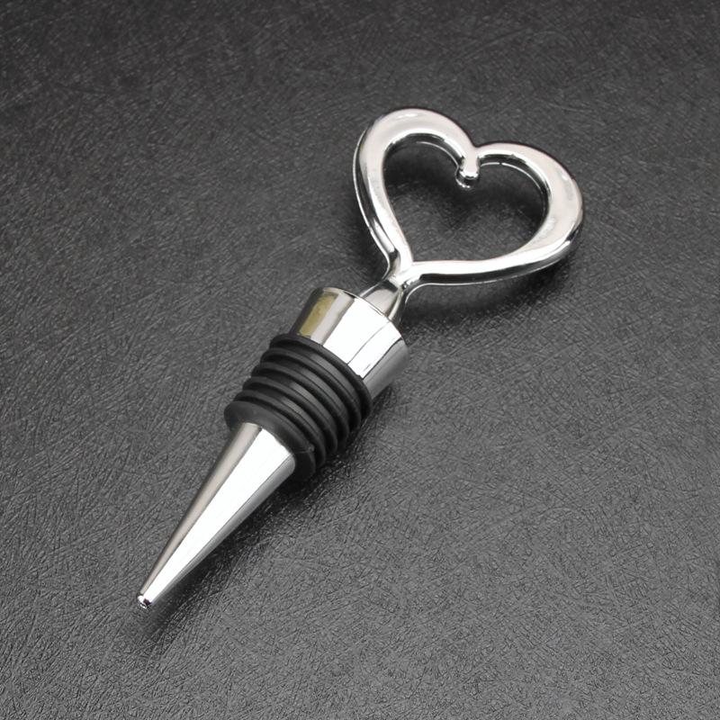Antique Bronze Heart Shape Wine Bottle Stopper - ABS Sealing Lid for Fresh-keeping