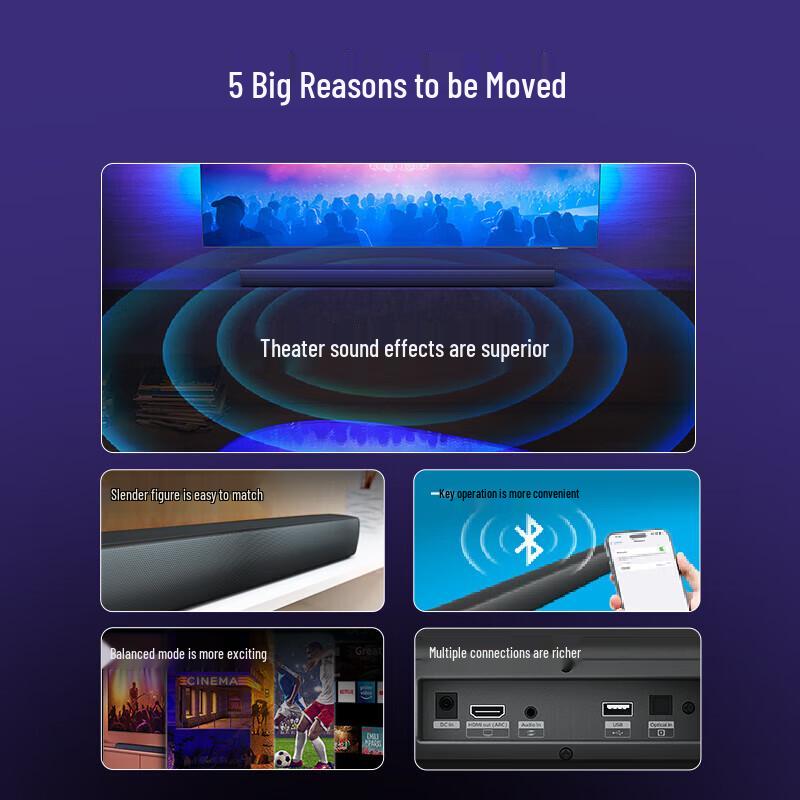 Philips 2.0 Channel Home Soundbar TAB4208/93