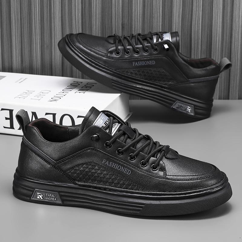 Herren Skateschuhe Flachleder Bequeme Lässige Sneaker 2025 Neu Outdoor-Sport Wanderschuhe Luxus-Design Tennisschuhe