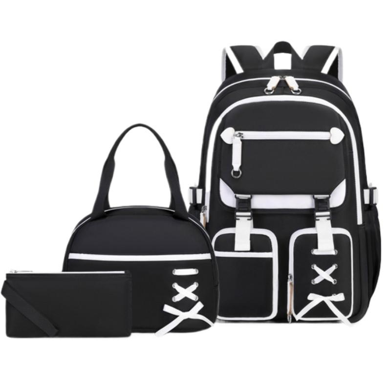 3 stuks rugzakset voor basisschoolleerlingen lunchtas kind potloodtas middelbare schooltas voor meisje tiener reizen schooltas
