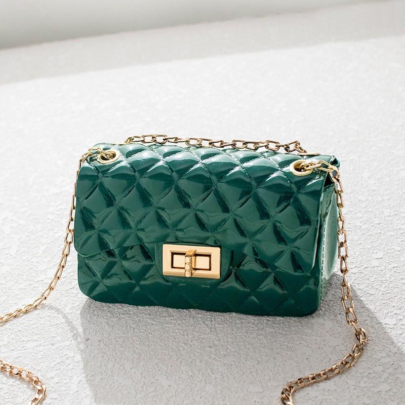 Argyle Jelly Small Handbag 2024: Fashionable & Versatile Shoulder Chain Bag for Women