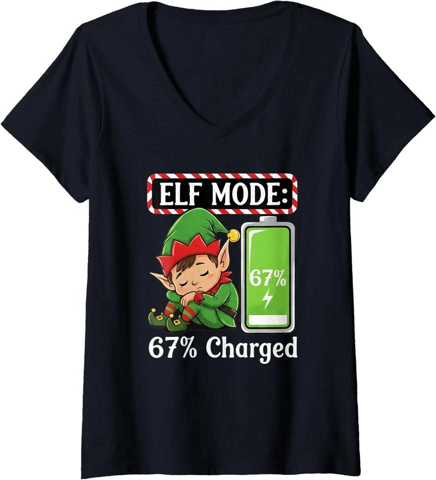 Teacher Santa Christmas Six Seven Meme Brainrot Math Ladies Crewneck T-Shirt 2XL