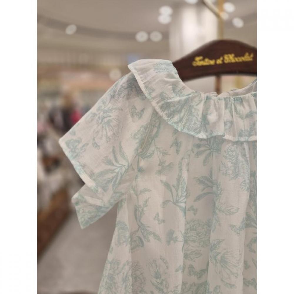 Chocola Twill Chiffon Dress M  ttpMoe072M 