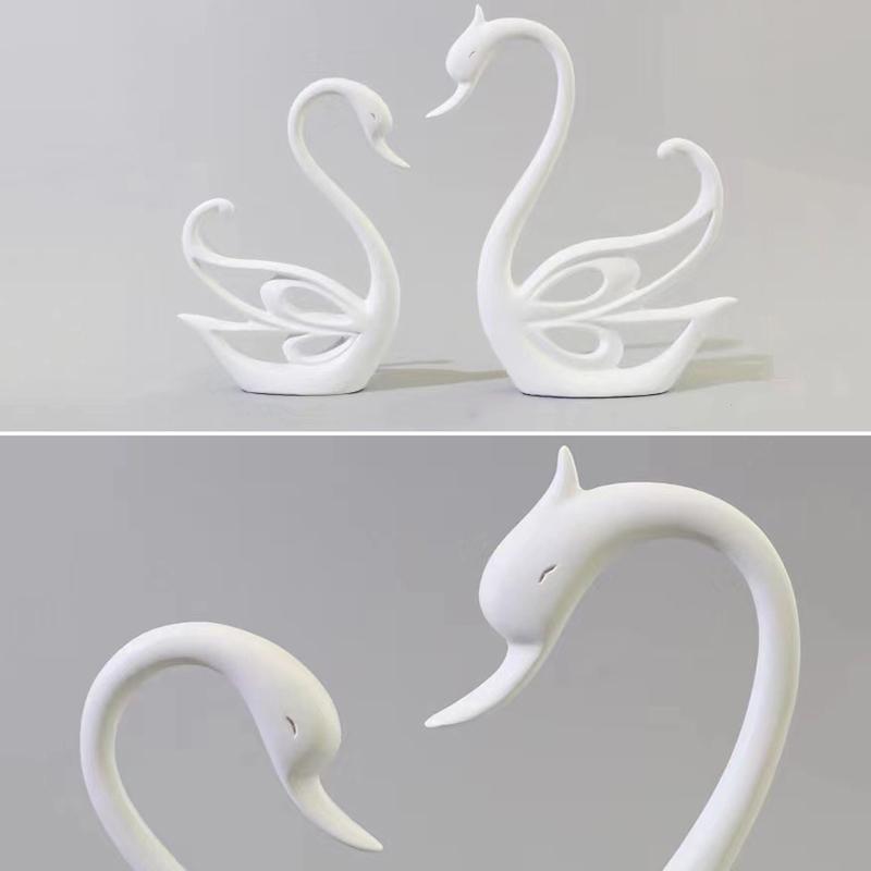 Diy Crystal Aromatherapy Gypsum Swan Epoxy Glue Silicone Mold Table Soft Ceramic Plaster Ornament Diy Crafts Decorations